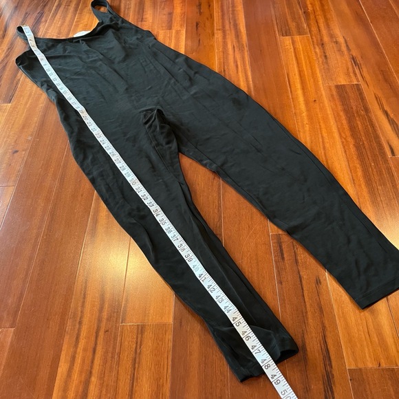 Vintage Cache Black Bodysuit Jumpsuit One Piece Full Length Spandex Size Large - Picture 6 of 8